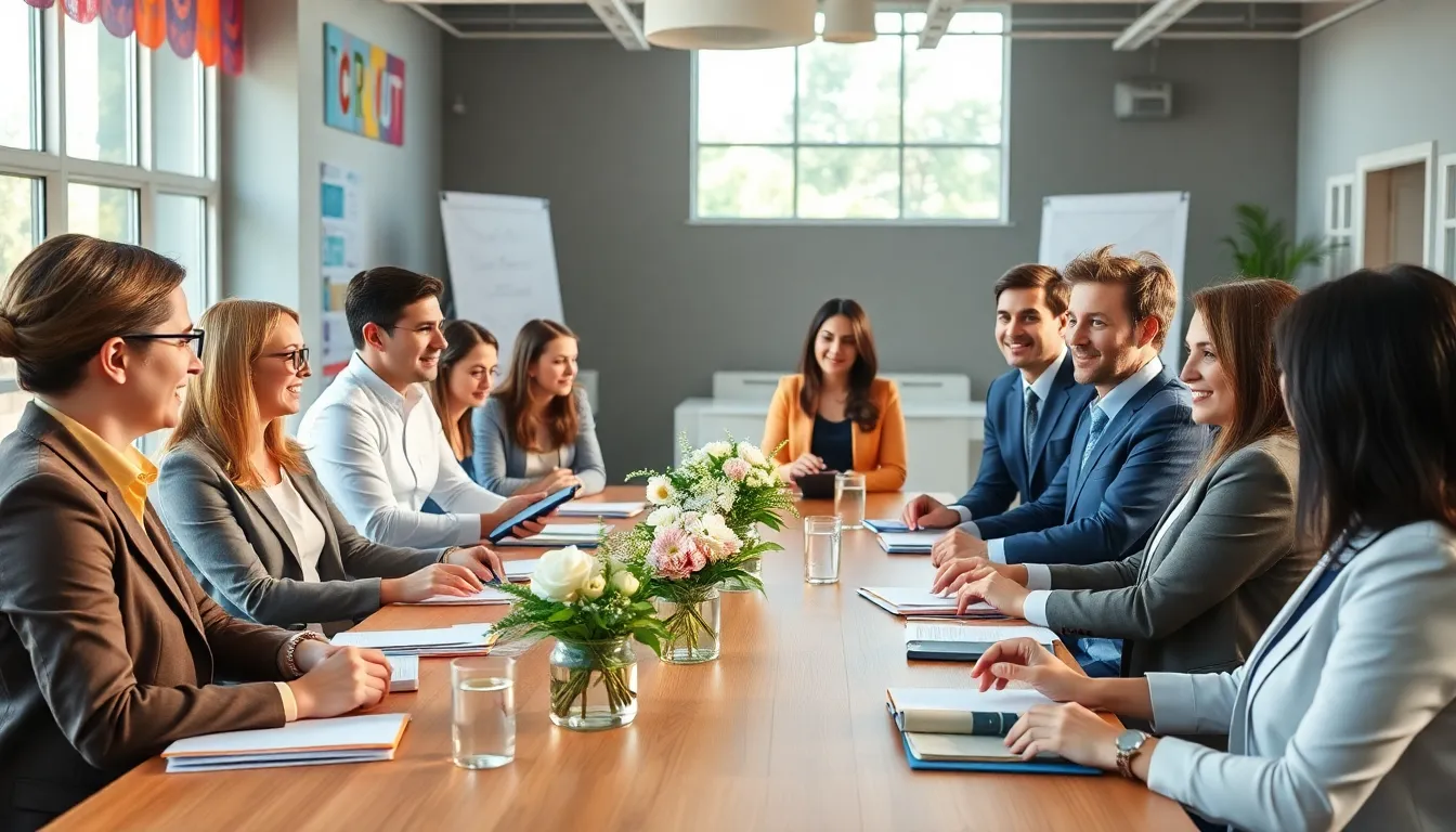 diverse group collaborating on budget-friendly event planning.